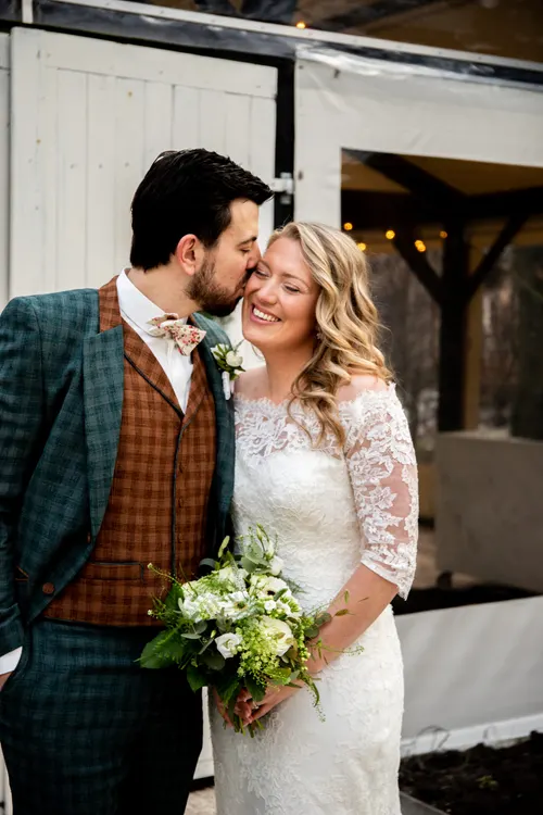 Tamberly en Wouter, lachend