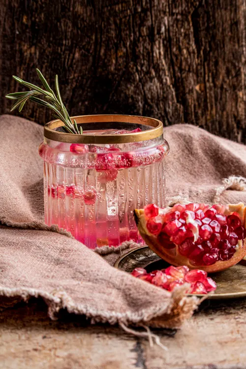 Cocktail met granaatappel