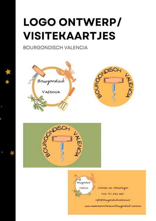 Logo ontwerp & visitekaartjes · Bourgondisch Valencia